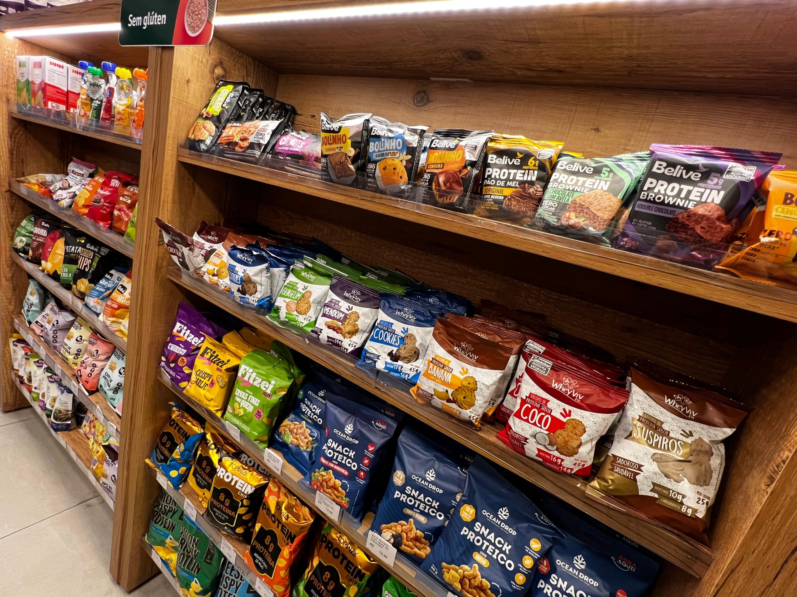 Variedade de snacks saudáveis